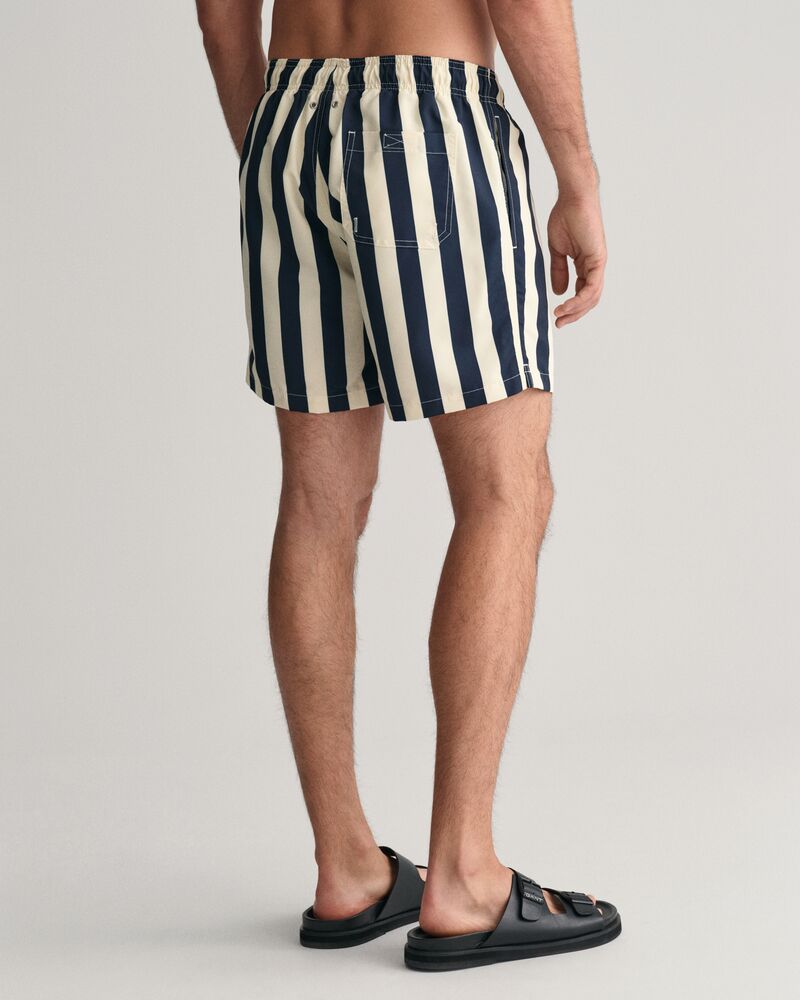 Swim Shorts Block Stripe Evening Blue / S