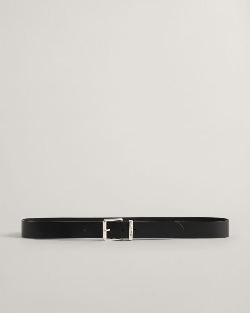 Logo Leather Belt Black / 80X32