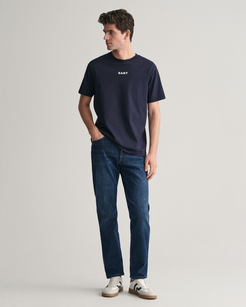 Slim Fit Jeans Dark Blue Worn In / 32X32