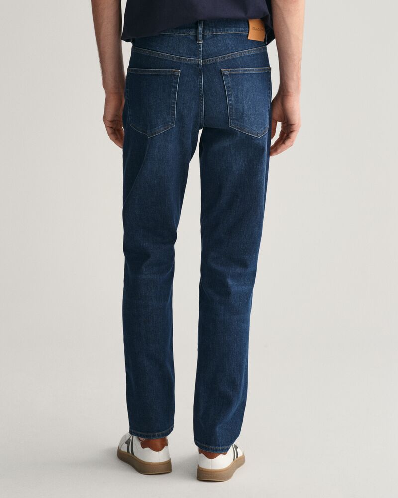 Slim Fit Jeans Dark Blue Worn In / 32X32