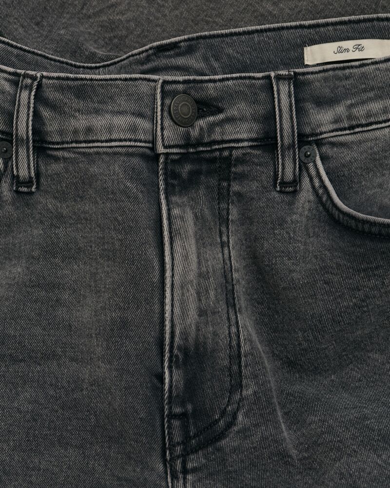 Slim Fit Black Wash Jeans Black / 32X32