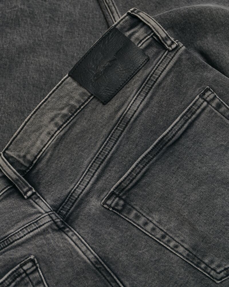 Slim Fit Black Wash Jeans Black / 32X32