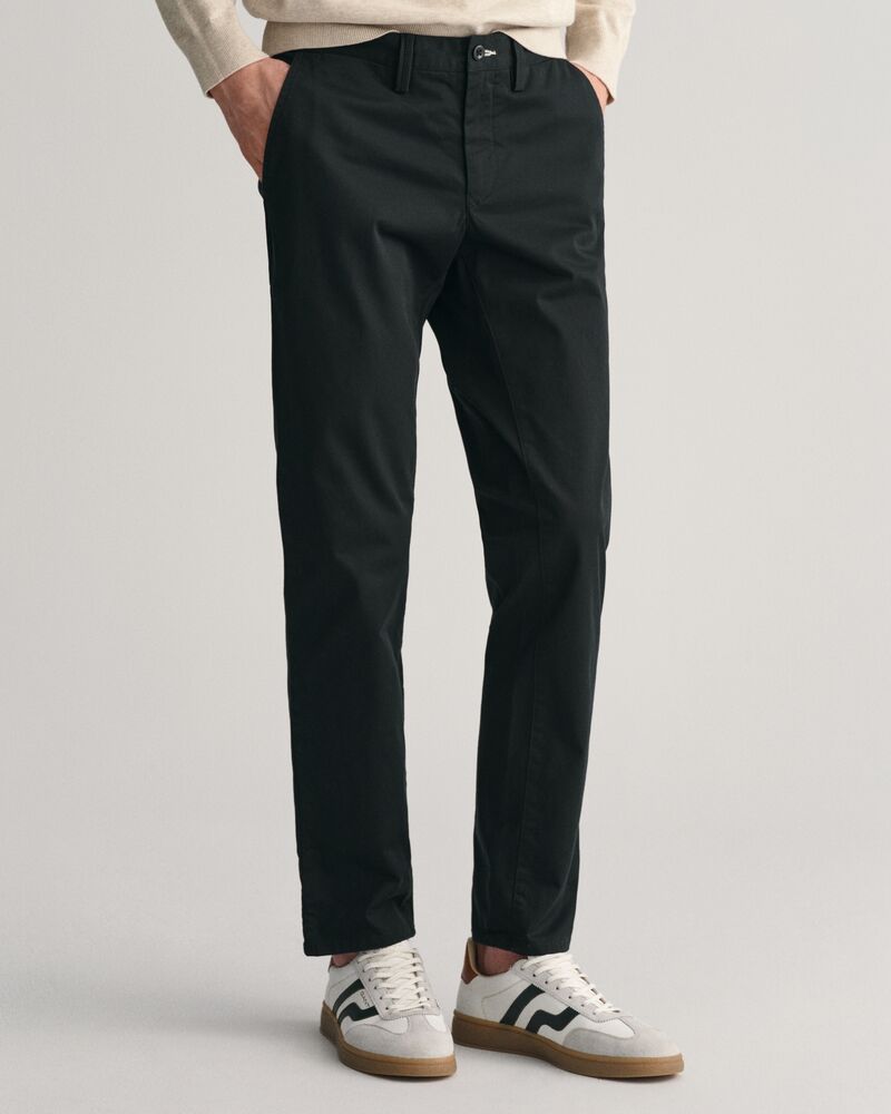 Slim Fit Twill Chinos Black / 32X32