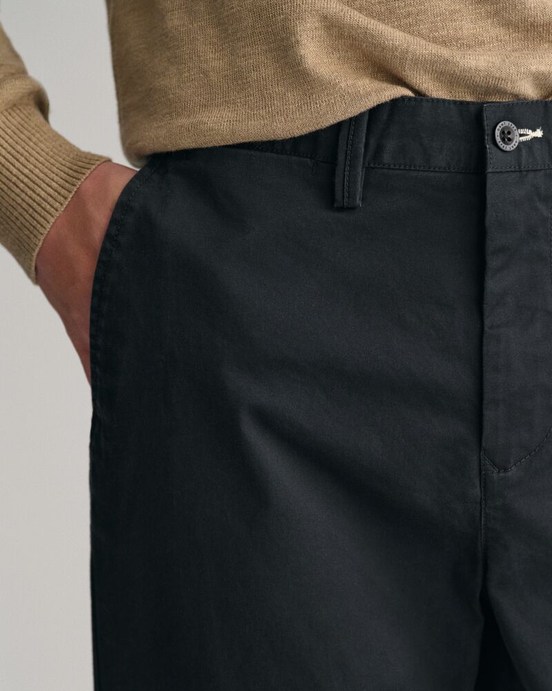 Regular Fit Twill Chinos Black / 32X32