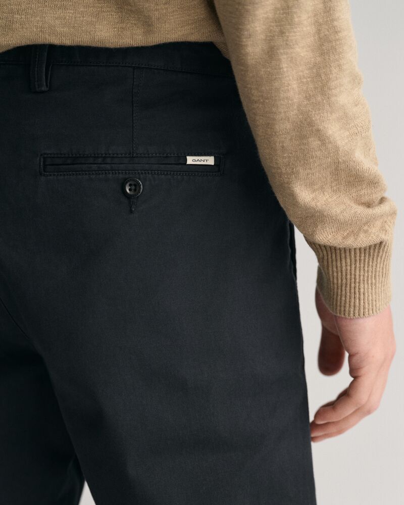 Regular Fit Twill Chinos Black / 32X32