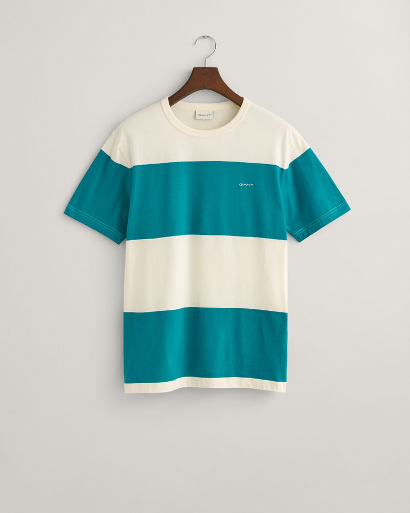 Barstriped T-Shirt Ocean Turquoise / S