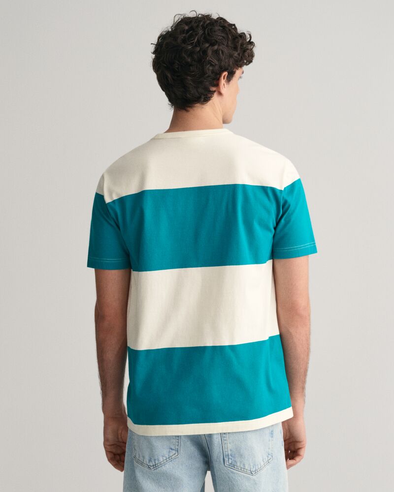 Barstriped T-Shirt Ocean Turquoise / S