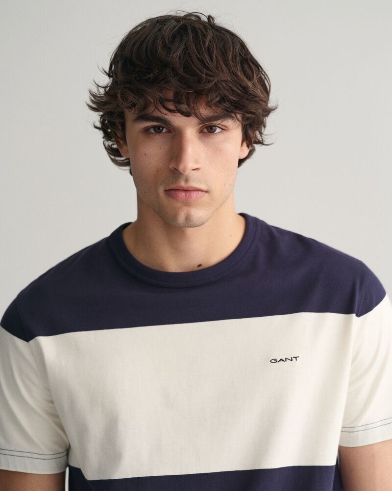 Barstriped T-Shirt Evening Blue / S