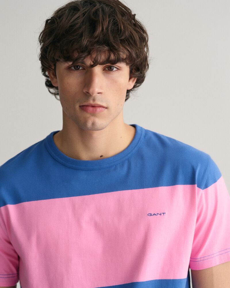 Barstriped T-Shirt Clear Pink / S