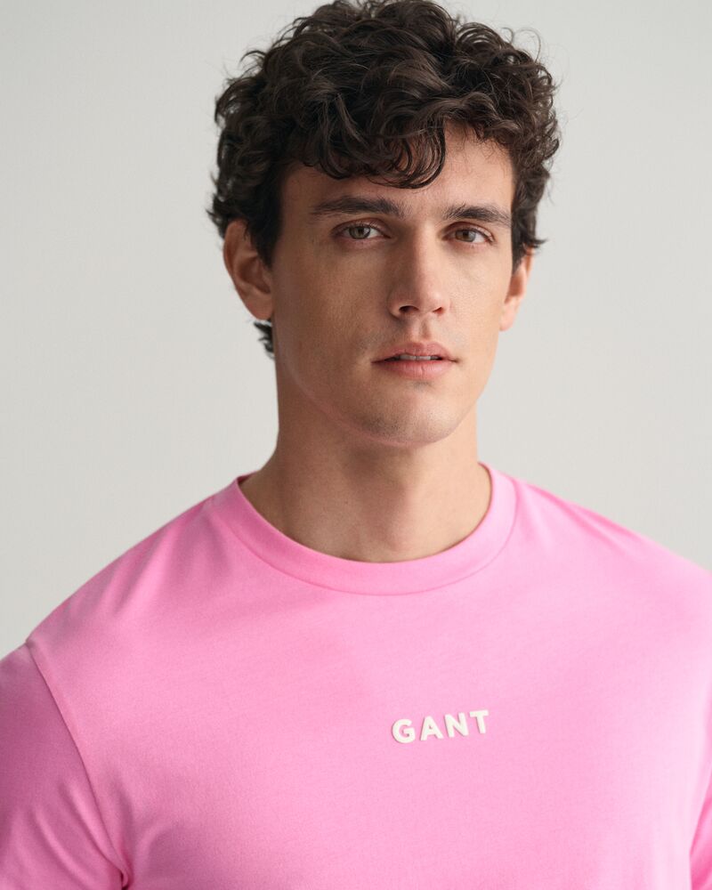 Contrast Small GANT Logo T-Shirt Clear Pink / S