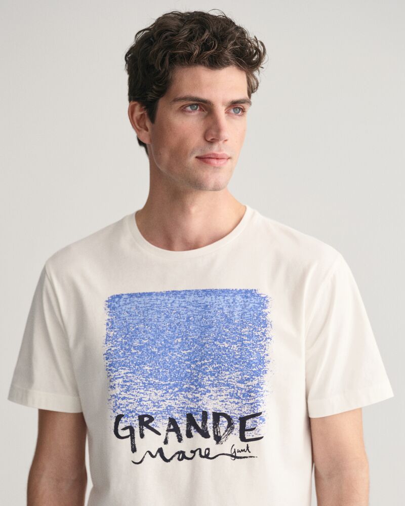 Printed T-Shirt Eggshell / S