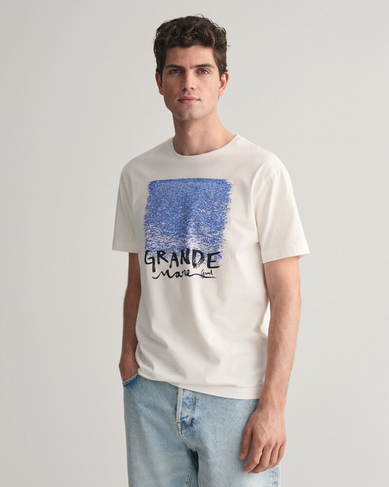 Printed T-Shirt Eggshell / S