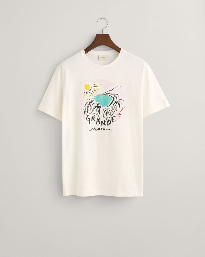 Printed T-Shirt Eggshell / S