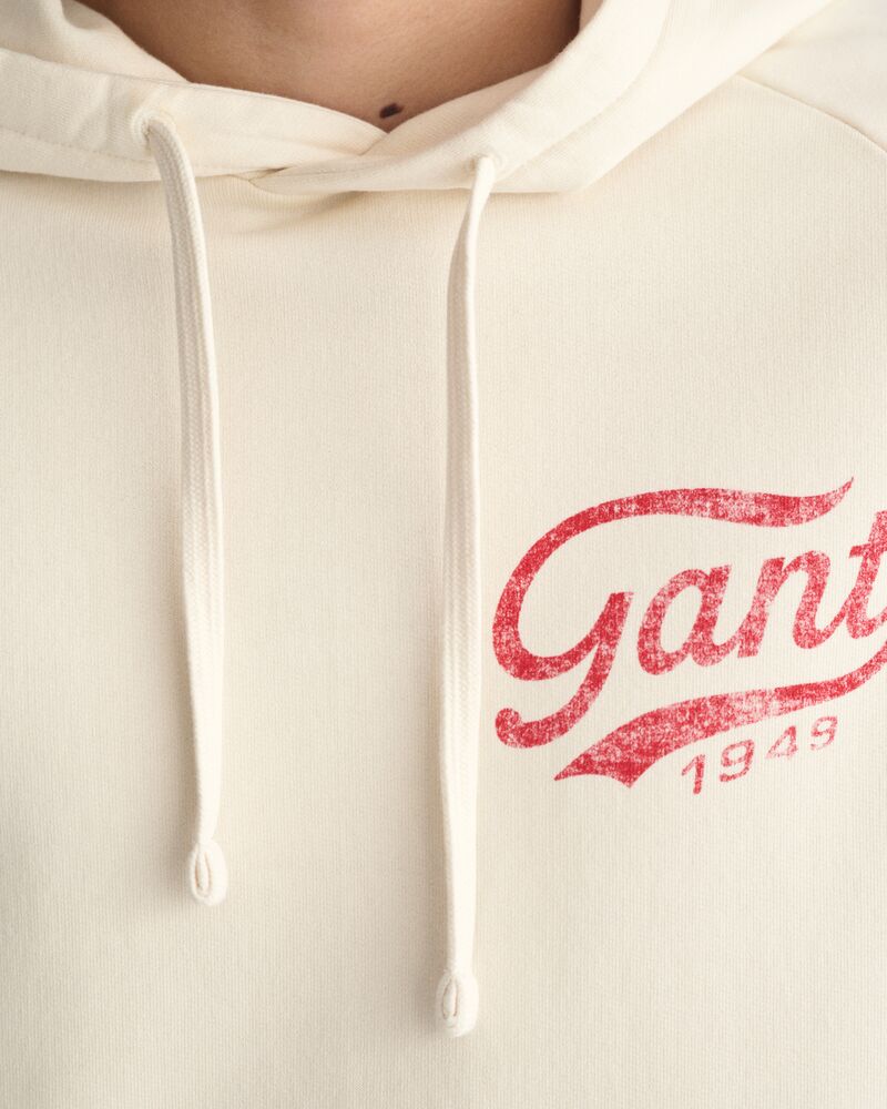 Heavy Washed Hoodie Cream / S