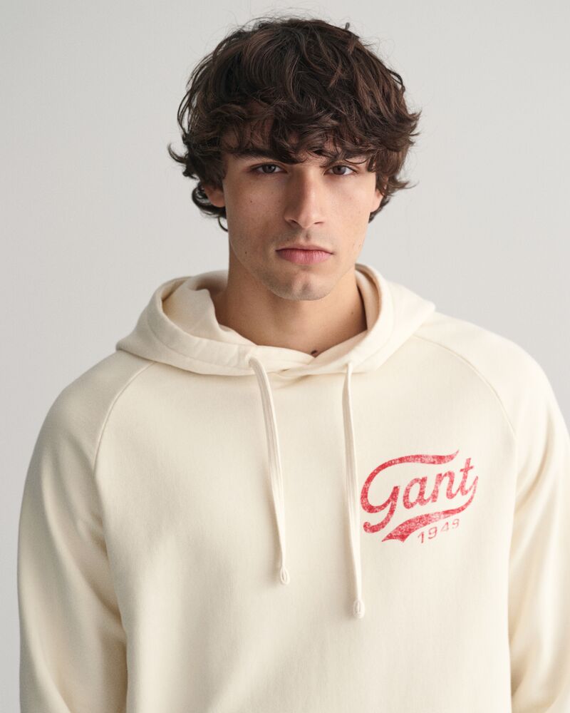 Heavy Washed Hoodie Cream / S