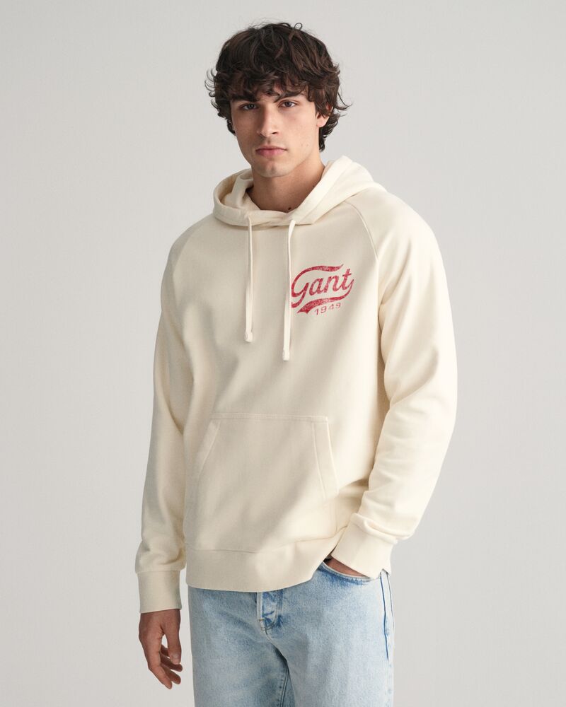 Heavy Washed Hoodie Cream / S