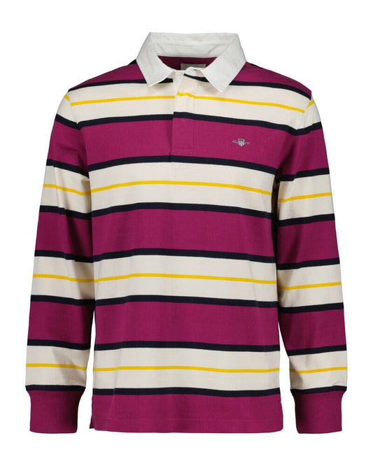 GANT Striped Heavy Rugger Beautyberry Purple / S