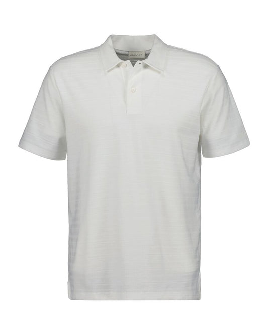 GANT Textured Polo Eggshell / S