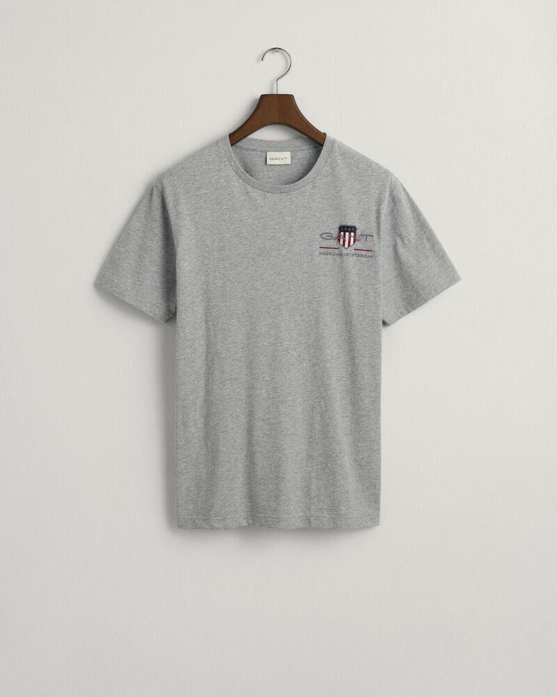 Embroidered Archive Shield T-Shirt Grey Melange / S