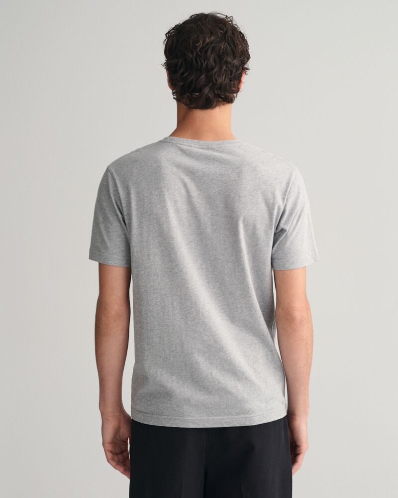 Embroidered Archive Shield T-Shirt Grey Melange / S