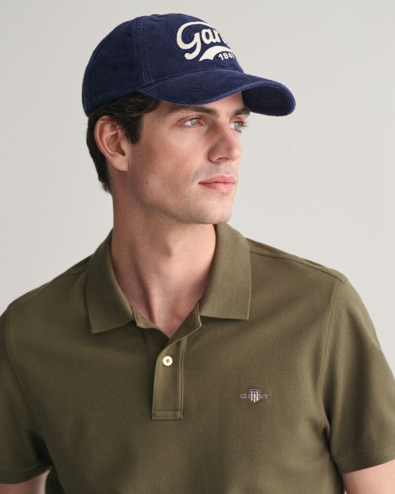 Regular Fit Shield Piqué Polo Shirt Juniper Green / S