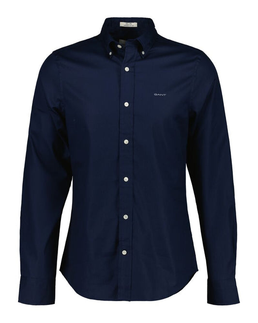 Slim Fit Pinpoint Oxford Shirt Marine / S