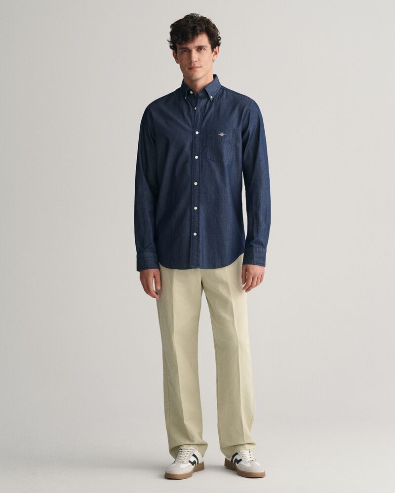 Regular Fit Indigo Shirt Dark Indigo / S