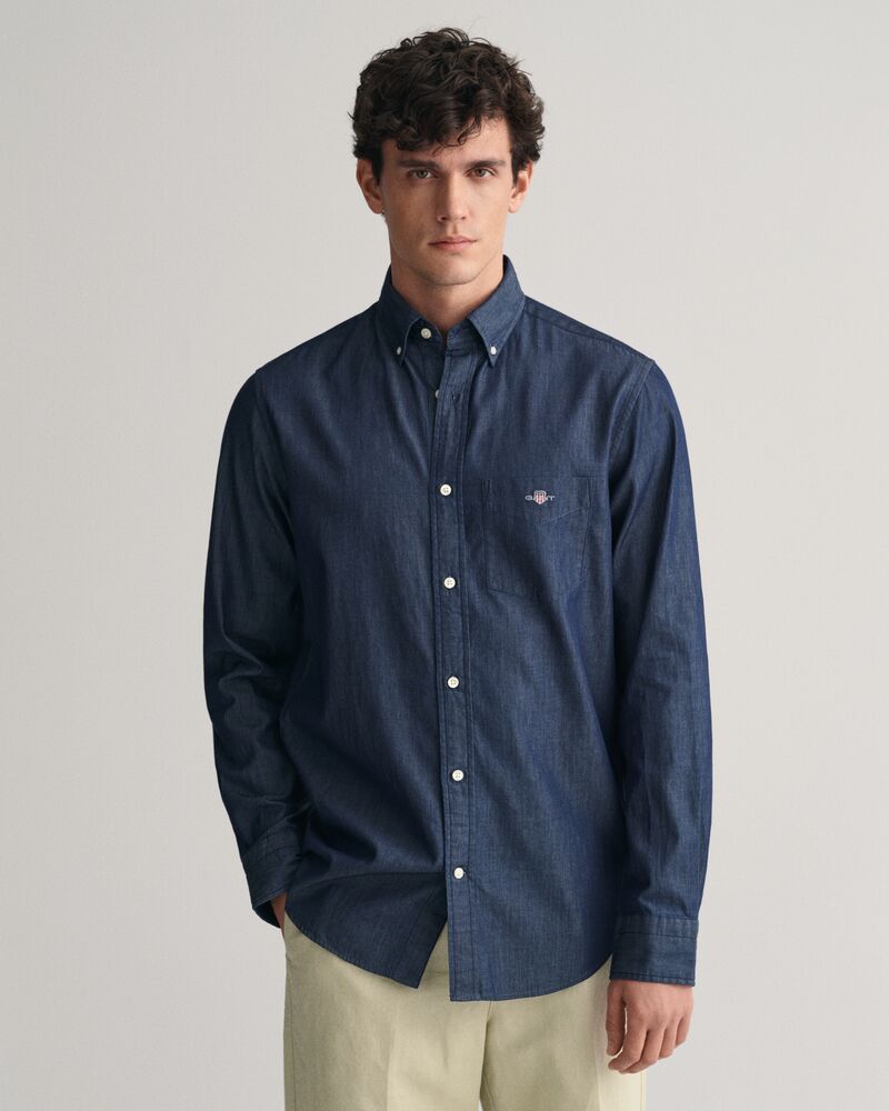 Regular Fit Indigo Shirt Dark Indigo / S