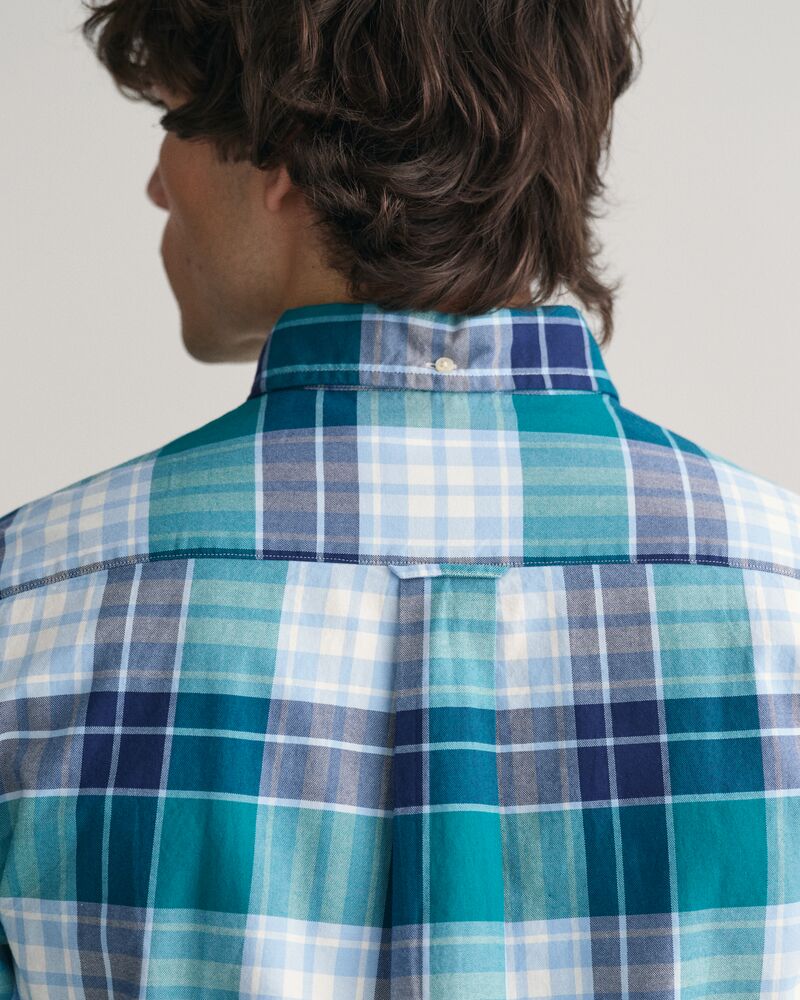 Regular Fit Checked Archive Oxford Shirt Ocean Turquoise / S