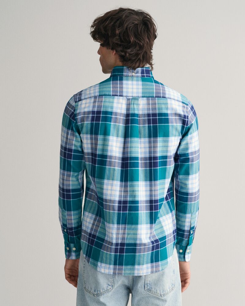 Regular Fit Checked Archive Oxford Shirt Ocean Turquoise / S