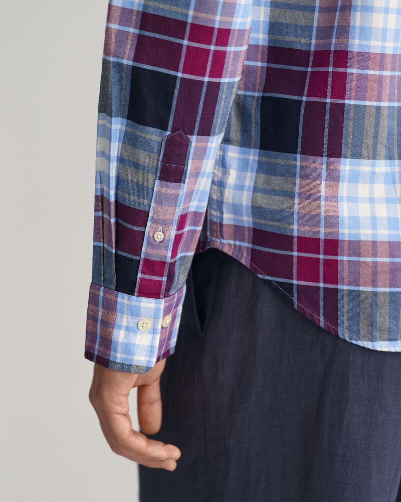 Regular Fit Checked Archive Oxford Shirt Beautyberry Purple / S