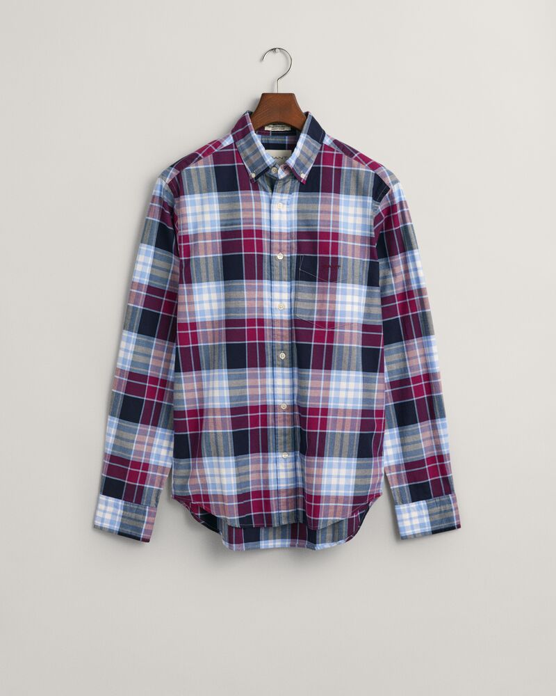 Regular Fit Checked Archive Oxford Shirt Beautyberry Purple / S