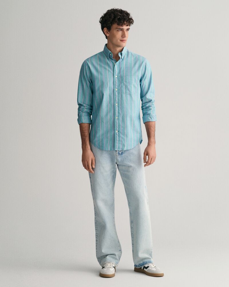 Regular Fit Checked Archive Oxford Shirt Ocean Turquoise / S