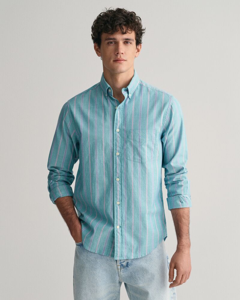 Regular Fit Checked Archive Oxford Shirt Ocean Turquoise / S