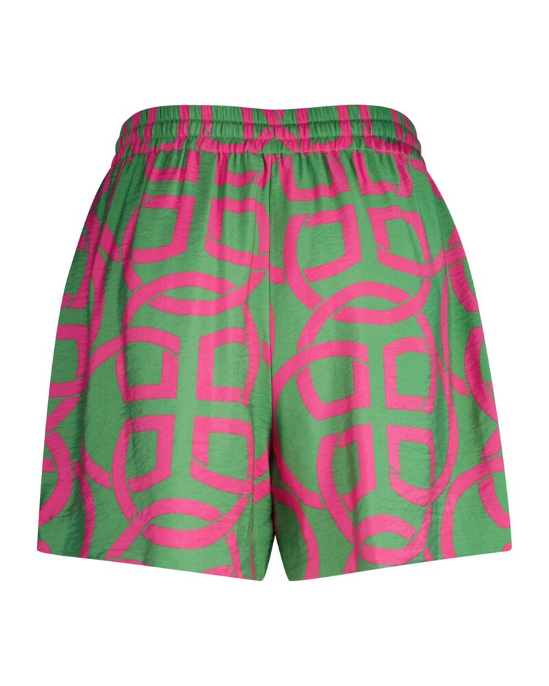 Relaxed Fit Monogram Print Pull On Shorts Perky Pink / 32