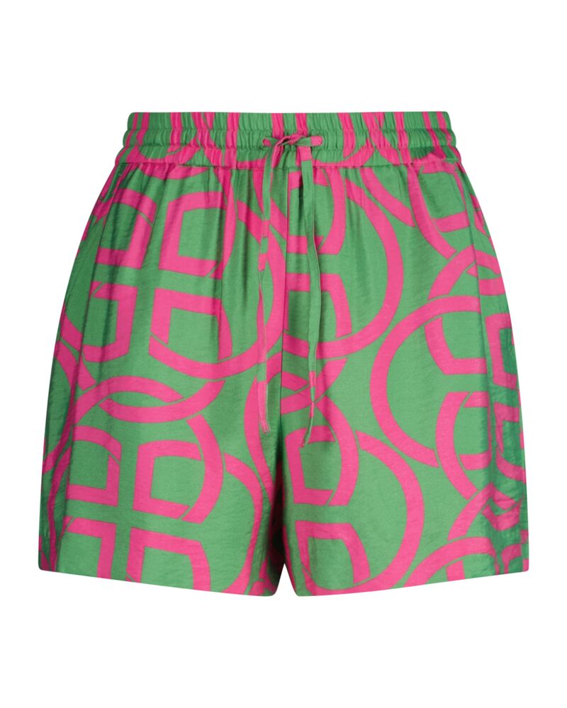 Relaxed Fit Monogram Print Pull On Shorts Perky Pink / 32