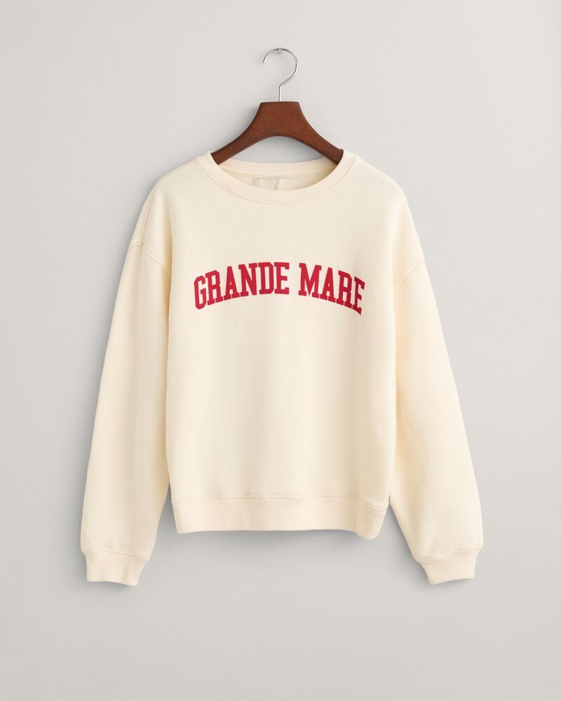 Grande Mare Crew Neck Sweatshirt Cream / XS