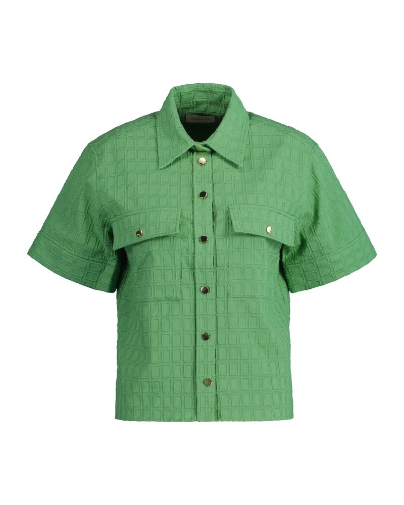 GANT Embroidery Ss Shirt Dusty Green / 32