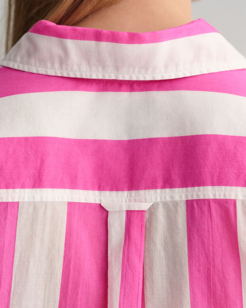 Relaxed Fit Parasol Striped Shirt Perky Pink / 32