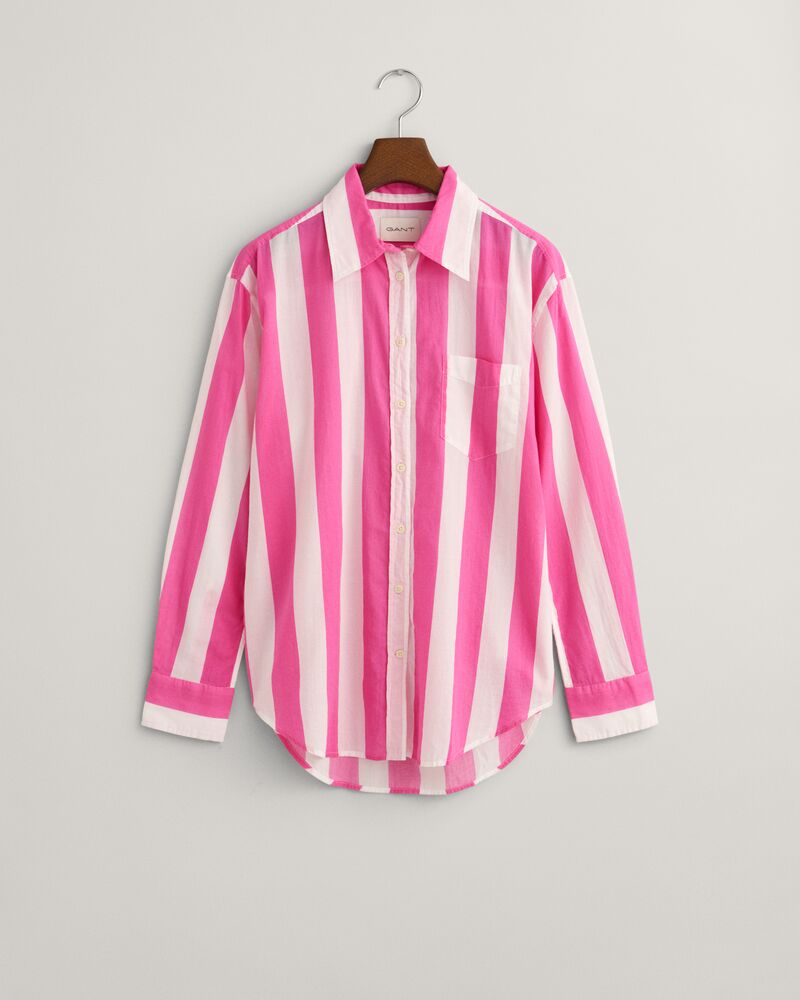 Relaxed Fit Parasol Striped Shirt Perky Pink / 32