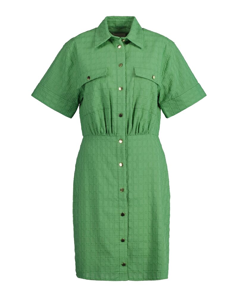 GANT Embroidery Ss Shirt Dress Dusty Green / 32