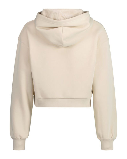 SHIELD CROPPED SWEAT HOODIE SOFT OAT / 134/140