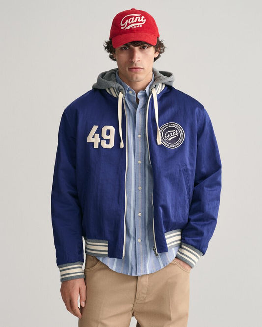 Reversible Varsity Jacket Rich Navy / S