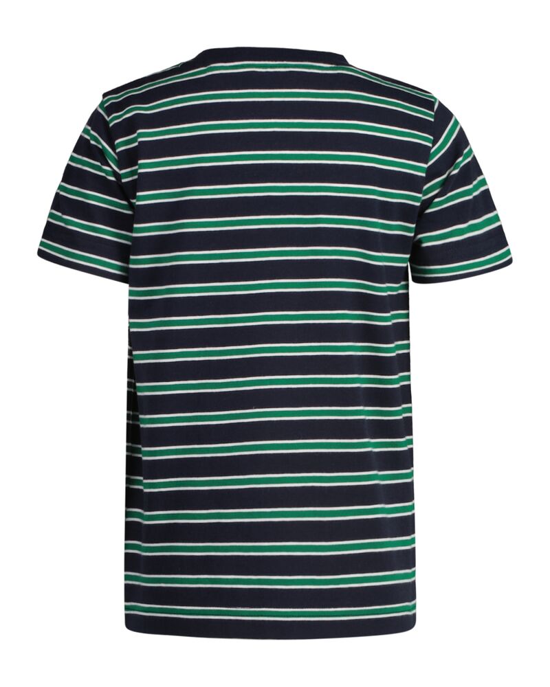 Striped Short Sleeve T-Shirt Evening Blue / 98/104