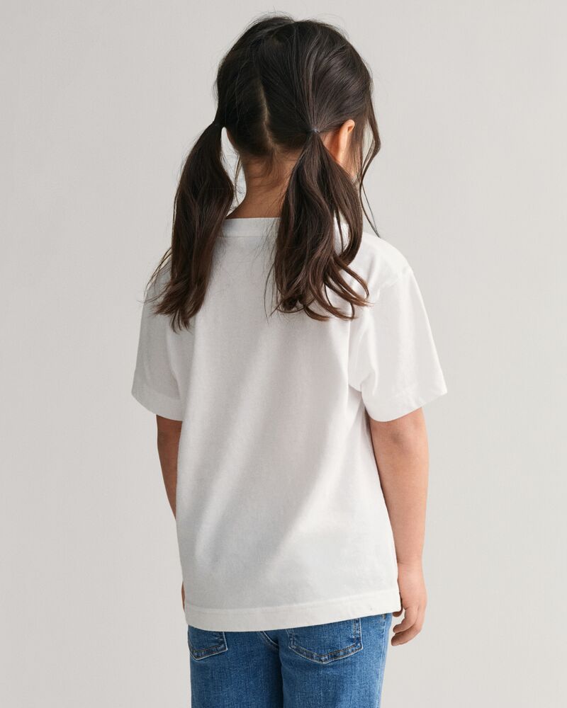 Kids GANT Running Dog Print T-Shirt White / 92