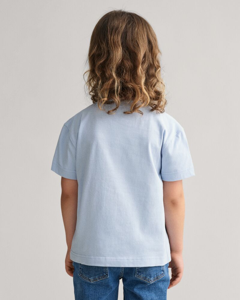 Kids GANT Dog Print T-Shirt Fresh Blue / 92