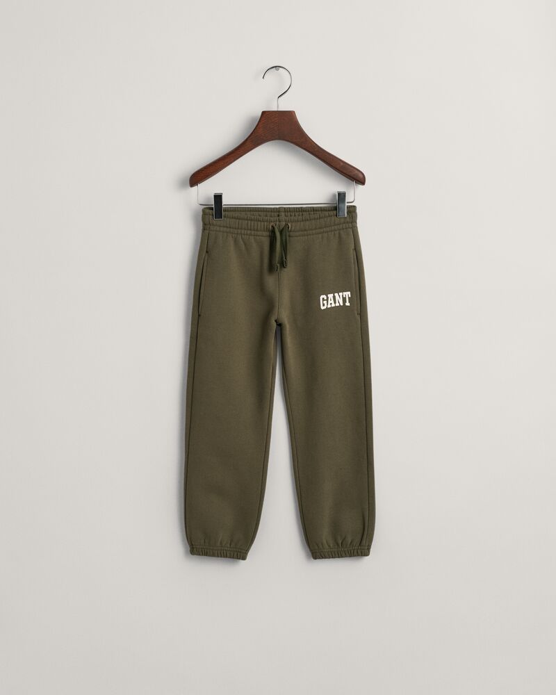 GANT ARCH SCRIPT SWEATPANTS JUNIPER GREEN / 92