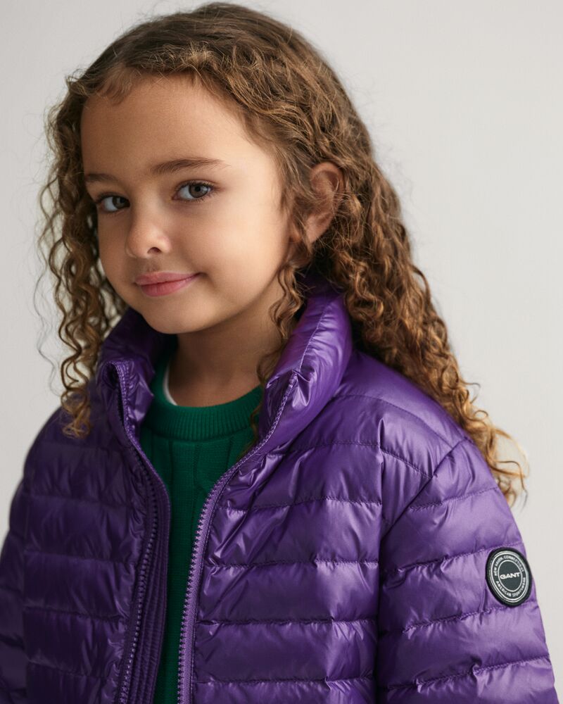 Kids Shiny Lightweight Padded Down Jacket Pansy Purple / 92