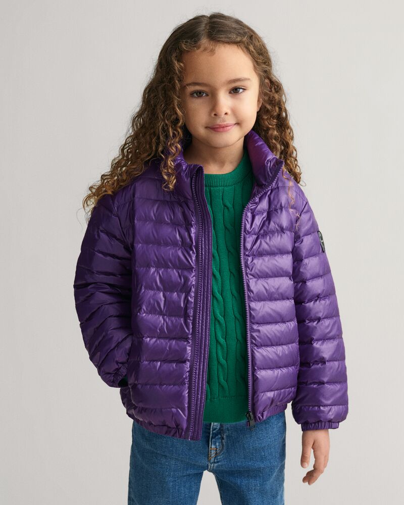 Kids Shiny Lightweight Padded Down Jacket Pansy Purple / 92