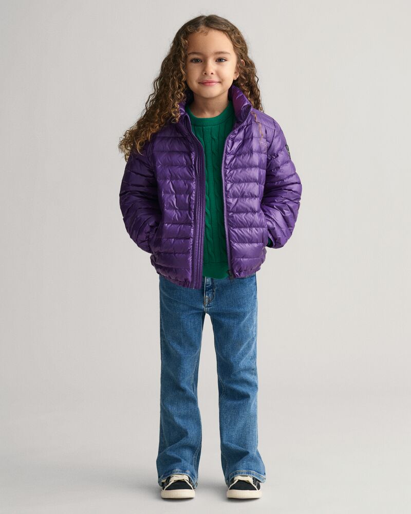 Kids Shiny Lightweight Padded Down Jacket Pansy Purple / 92